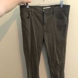 Ann Taylor Loft Army Green Soft Pants
